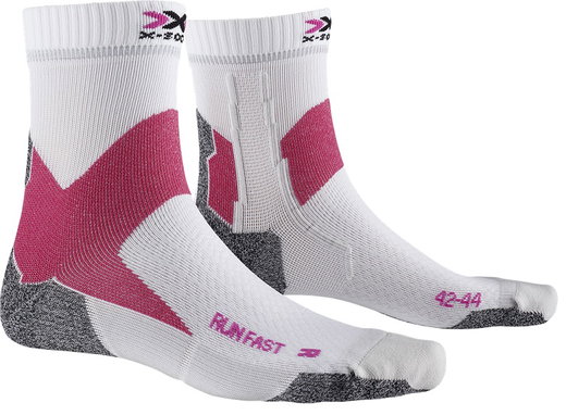 X-Socks Laufsocke Run Fast 4.0 (Trailläufe) weiss/pink Herren - 1 Paar